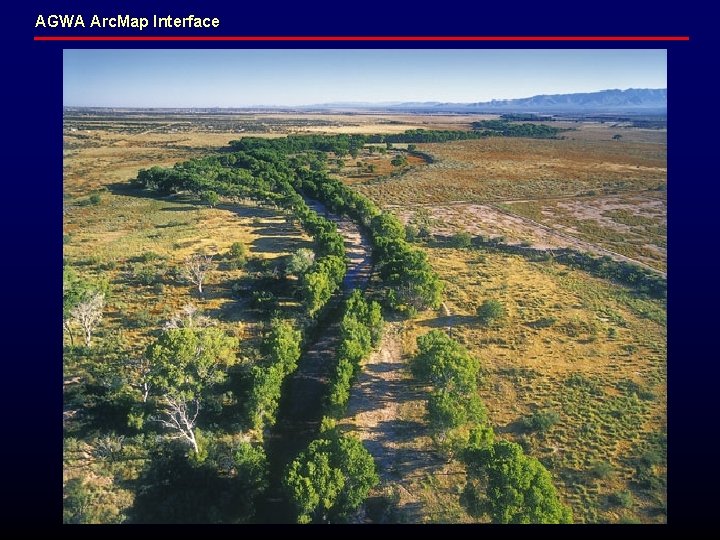 AGWA Arc. Map Interface 