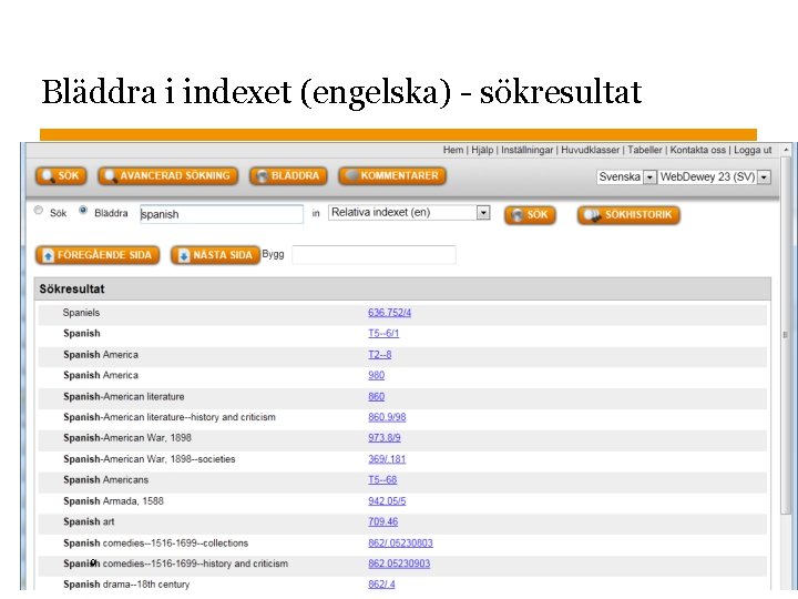 Bläddra i indexet (engelska) - sökresultat 2015 -10 -26 Sidnummer 9 