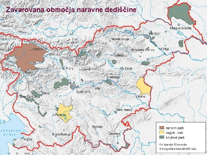 Zavarovana območja naravne dediščine 