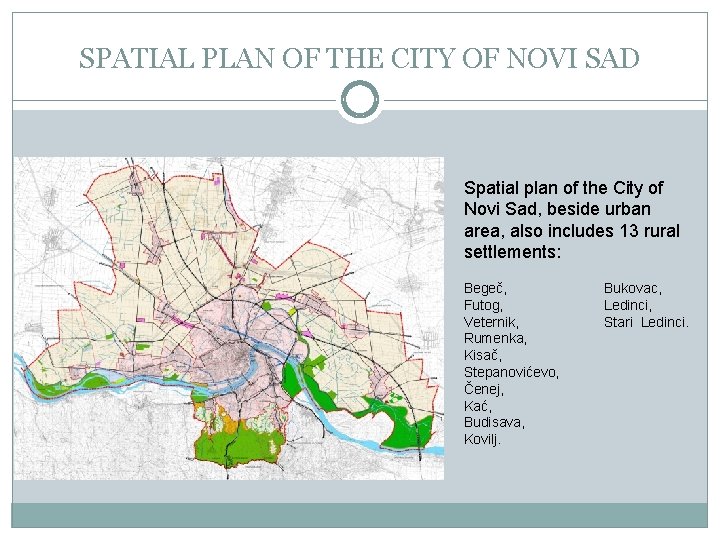 SPATIAL PLAN OF THE CITY OF NOVI SAD Spatial plan of the City of