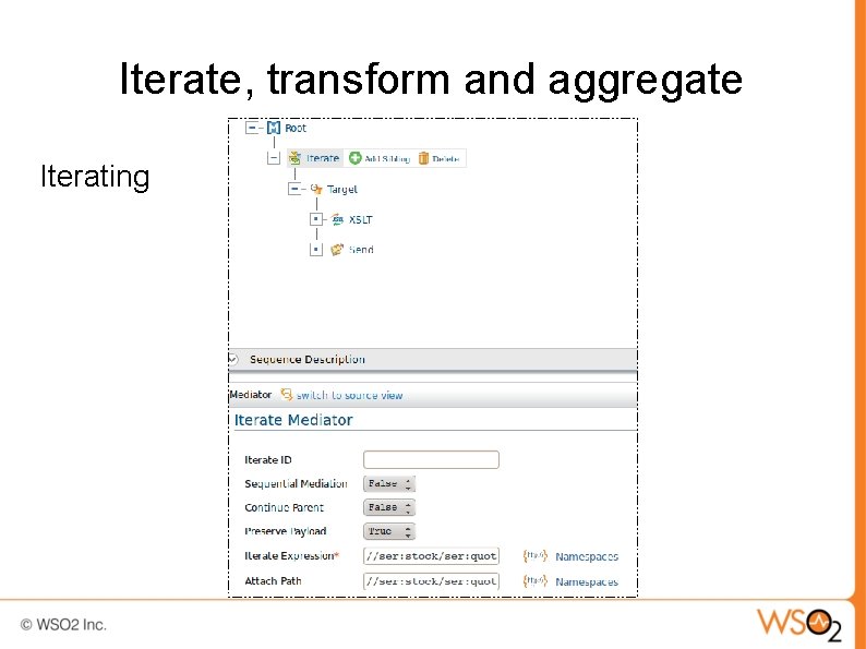 Iterate, transform and aggregate Iterating 