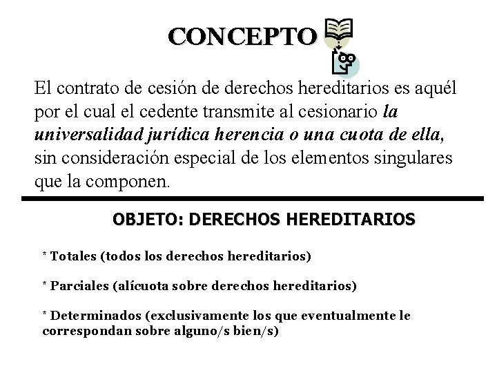 Cesin de derechos hereditarios su tratamiento tributario CONCEPTO