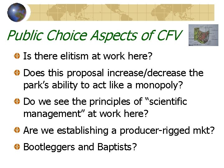 Public Choice Aspects of CFV Is there elitism at work here? Does this proposal
