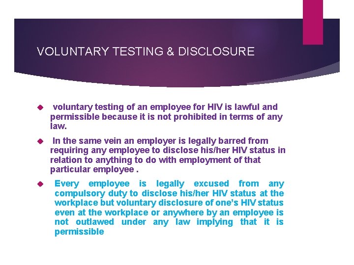 LABOUR LAW INTERVENTIONS TO HIV IN THE WORKPLACE