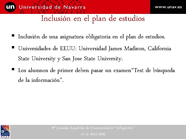 Inclusión en el plan de estudios § Inclusión de una asignatura obligatoria en el