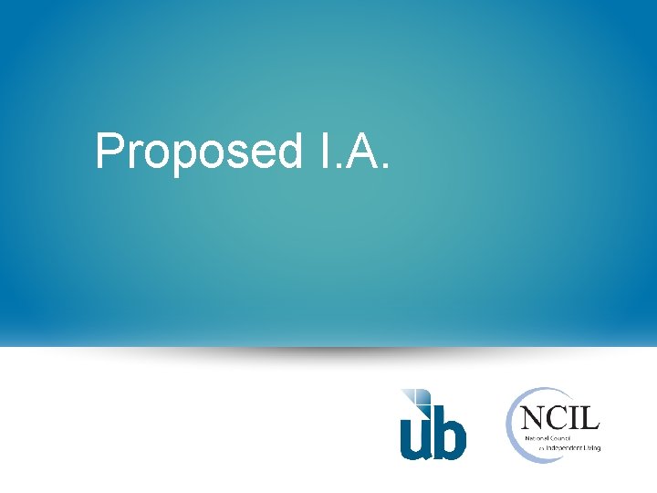 Proposed I. A. 