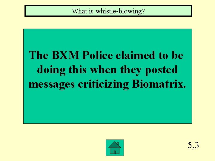 What is whistle-blowing? The BXM Police claimed to be doing this when they posted