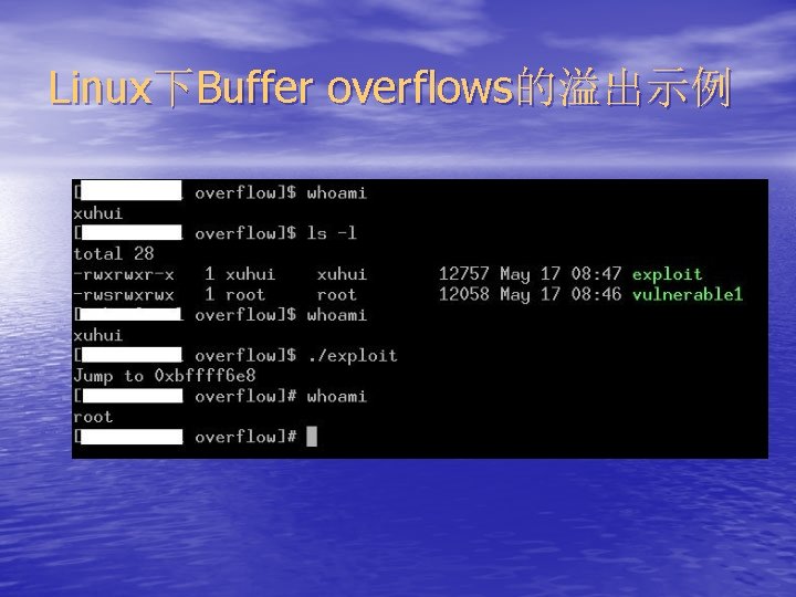 Linux下Buffer overflows的溢出示例 