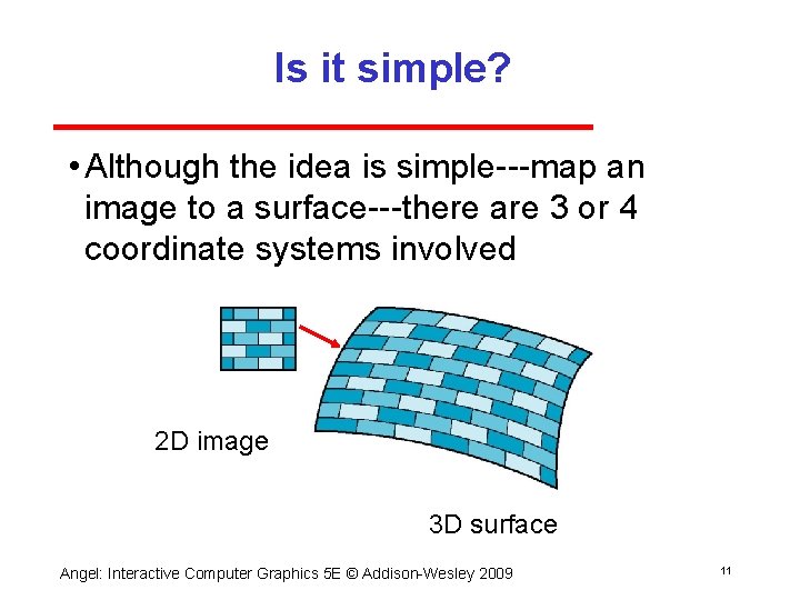 Is it simple? • Although the idea is simple map an image to a