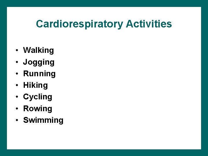 Cardiorespiratory Fitness Assessment What does anaerobic mean What