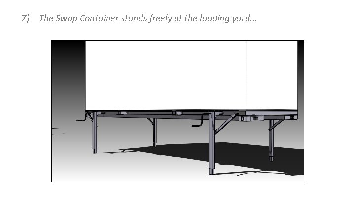 7) The Swap Container stands freely at the loading yard. . . 