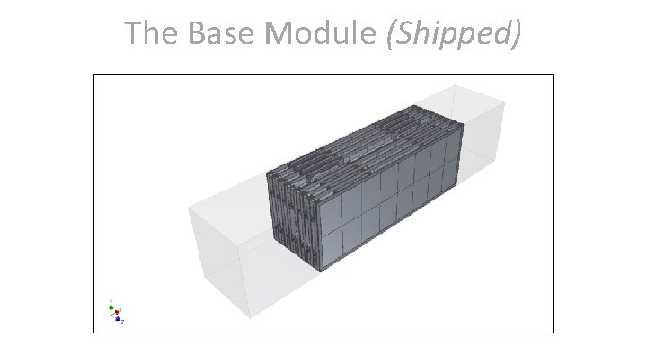 The Base Module (Shipped) 