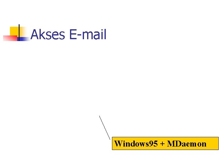 Akses E-mail Windows 95 + MDaemon 
