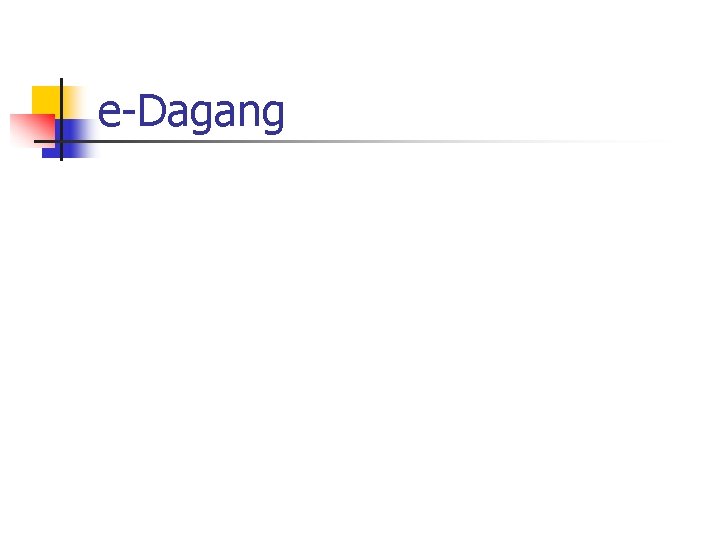 e-Dagang 
