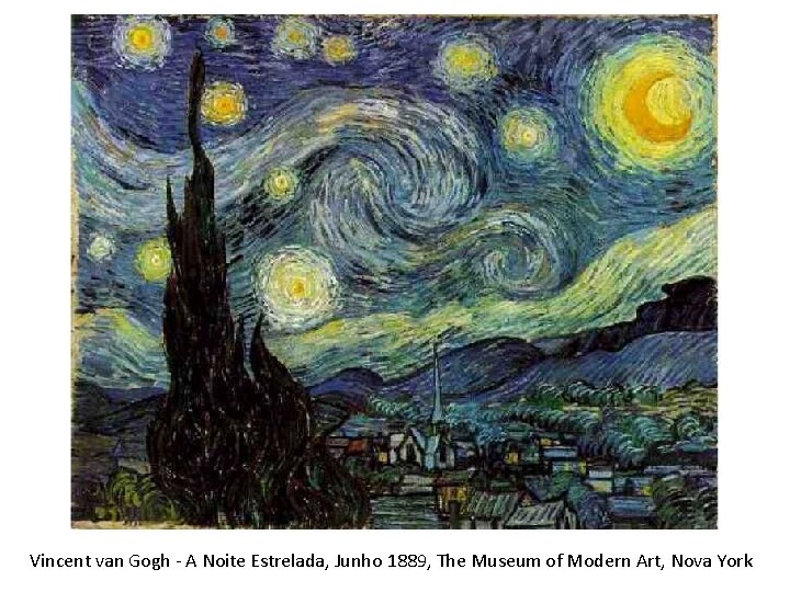 Vincent van Gogh - A Noite Estrelada, Junho 1889, The Museum of Modern Art,