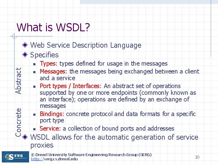 An Introduction to  Services Drexel University Software