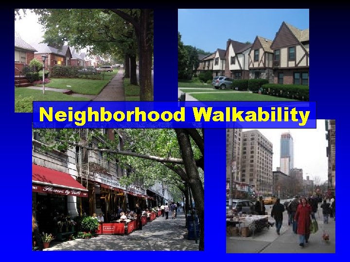 Neighborhood Walkability 