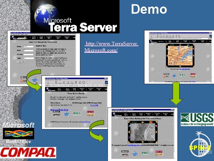 Demo http: //www. Terra. Server. Microsoft. com/ Microsoft Back. Office SPIN-2 33 