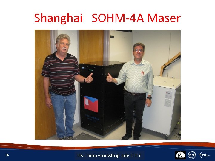 Shanghai SOHM-4 A Maser 24 Insert Date-Meeting Name US-China workshop July 2017 