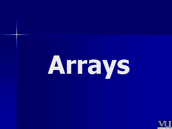 Arrays 