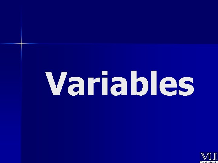 Variables 