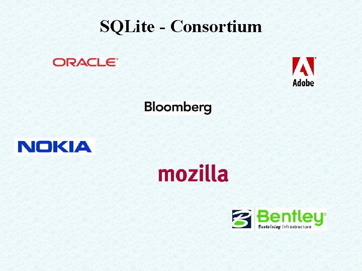 SQLite - Consortium 