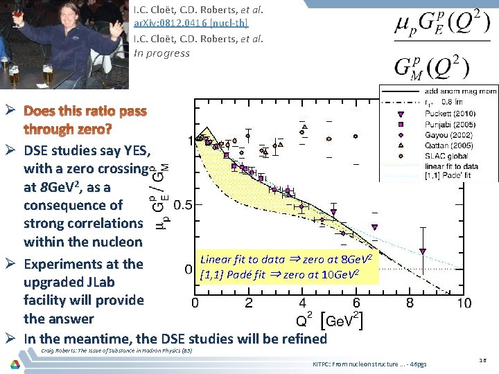 I. C. Cloët, C. D. Roberts, et al. ar. Xiv: 0812. 0416 [nucl-th] I.