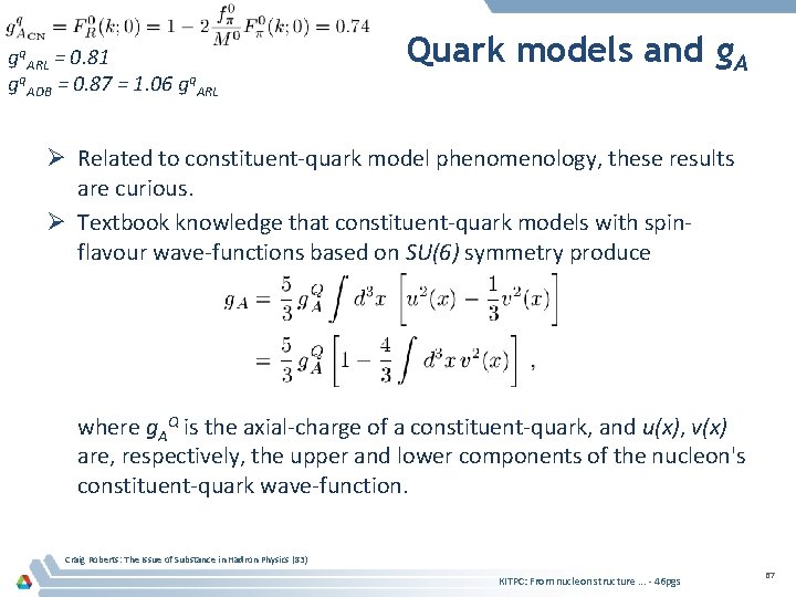 gq. ARL = 0. 81 gq. ADB = 0. 87 = 1. 06 gq.