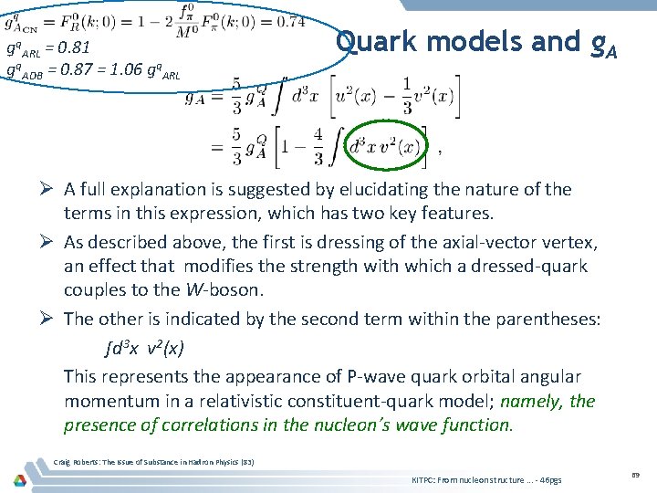 gq. ARL = 0. 81 gq. ADB = 0. 87 = 1. 06 gq.