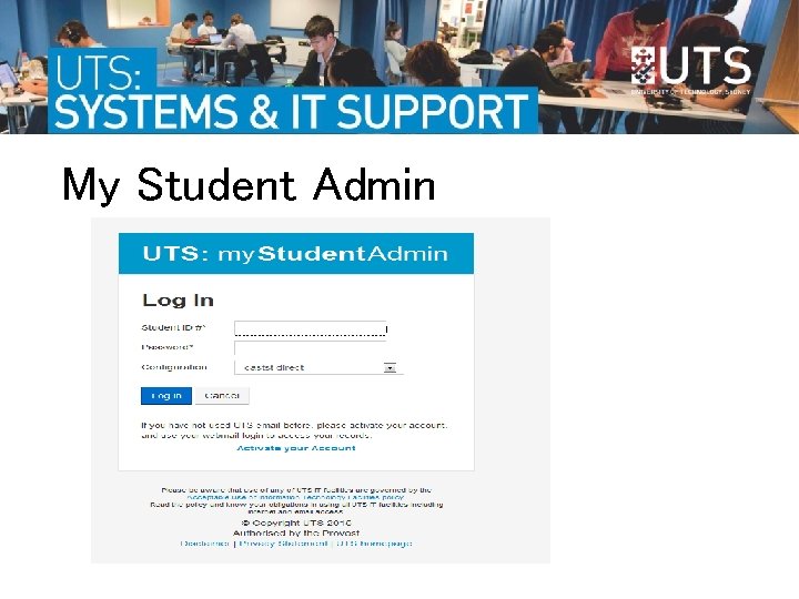 UTS Systems Email and webmail Find book use