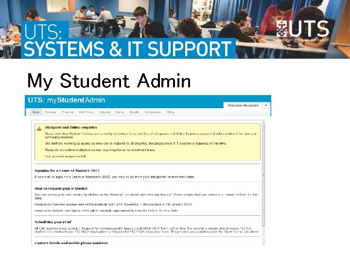 My Student Admin  My Student Admin