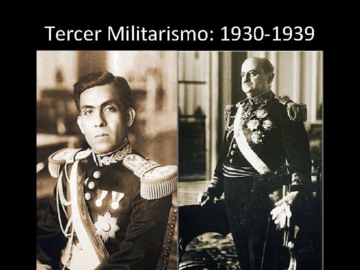 Tercer Militarismo: 1930 -1939 