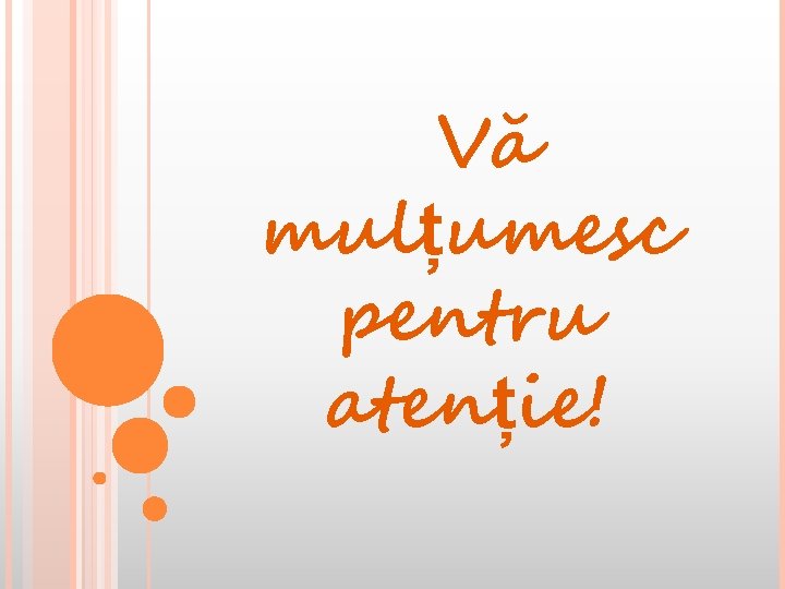 Vă mulțumesc pentru atenție! 