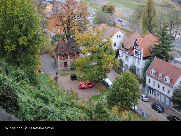 Widoki na Miśnię z tarasów zamku 