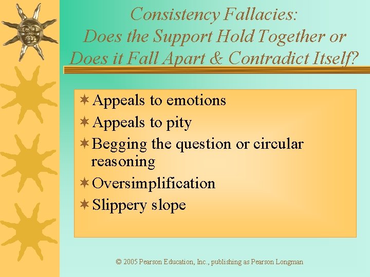 Consistency Fallacies: Does the Support Hold Together or Does it Fall Apart & Contradict