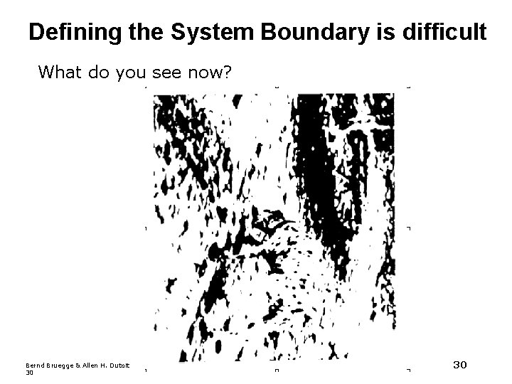 Defining the System Boundary is difficult What do you see now? Bernd Bruegge & Defining the System Boundary is difficult What do you see now? Bernd Bruegge &