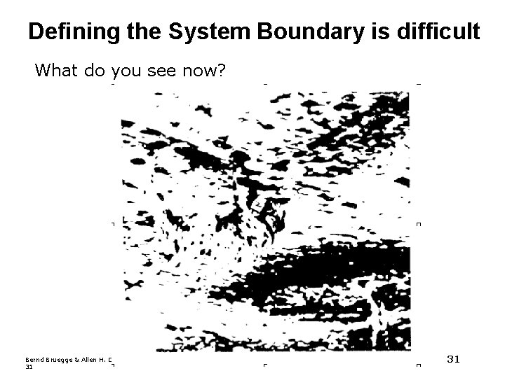 Defining the System Boundary is difficult What do you see now? Bernd Bruegge & Defining the System Boundary is difficult What do you see now? Bernd Bruegge &