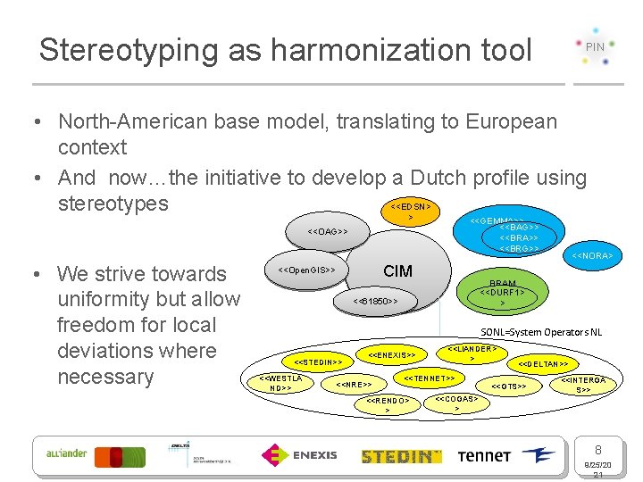 Stereotyping as harmonization tool PIN • North-American base model, translating to European context •