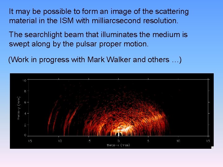 It may be possible to form an image of the scattering material in the