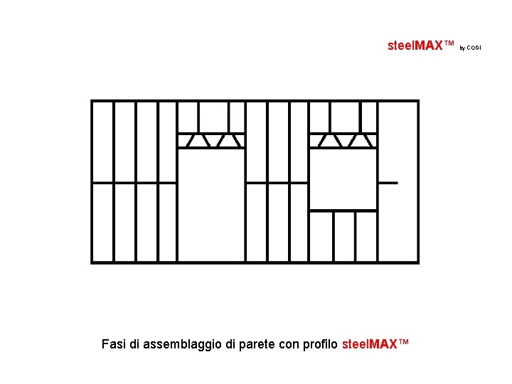 steel. MAX™ by COGI Fasi di assemblaggio di parete con profilo steel. MAX™ 