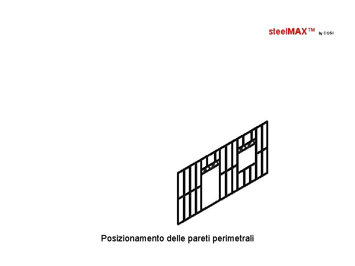 steel. MAX™ by COGI Posizionamento delle pareti perimetrali 