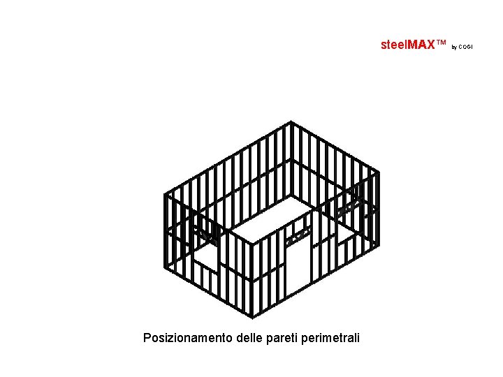 steel. MAX™ by COGI Posizionamento delle pareti perimetrali 