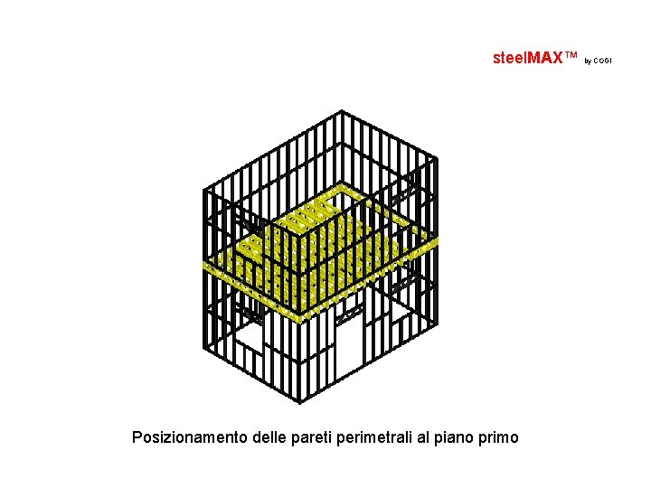 steel. MAX™ by COGI Posizionamento delle pareti perimetrali al piano primo 