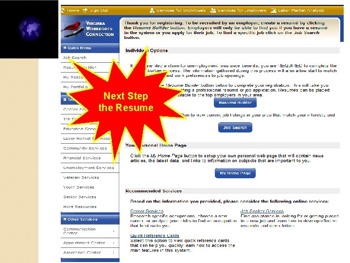 Next Step the Resume 9/27/2021 21 