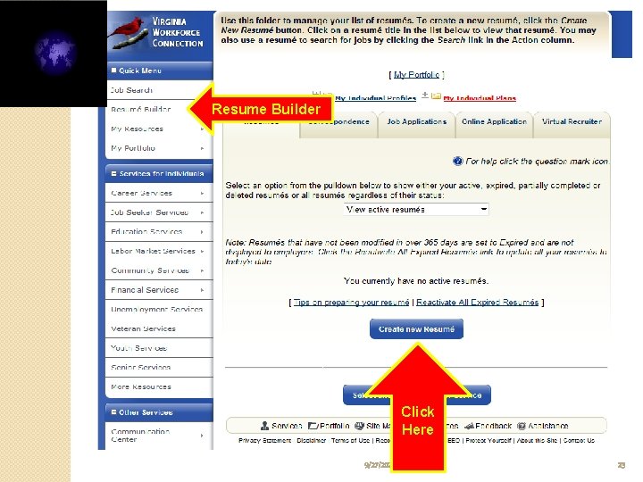 Resume Builder Click Here 9/27/2021 23 