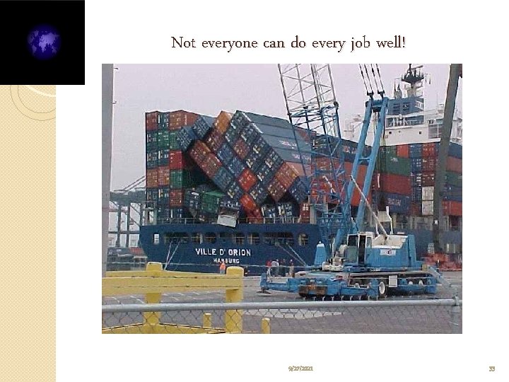 Not everyone can do every job well! 9/27/2021 33 