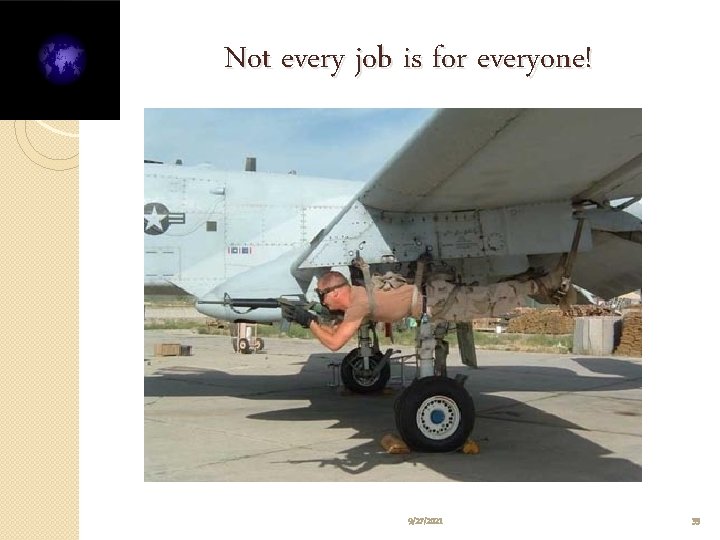 Not every job is for everyone! 9/27/2021 35 