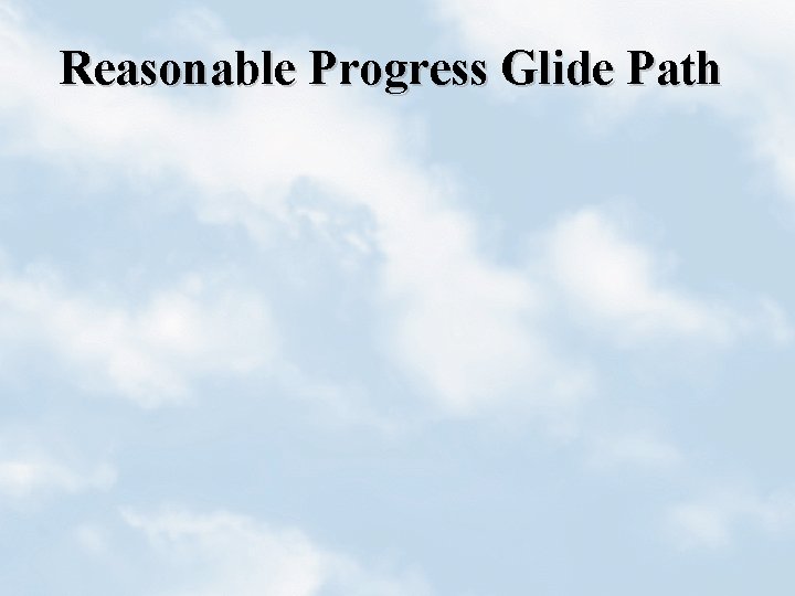 Reasonable Progress Glide Path 