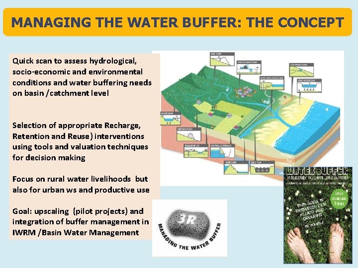 MANAGING THE WATER BUFFER: THE CONCEPT Quick scan to assess hydrological, socio-economic and environmental