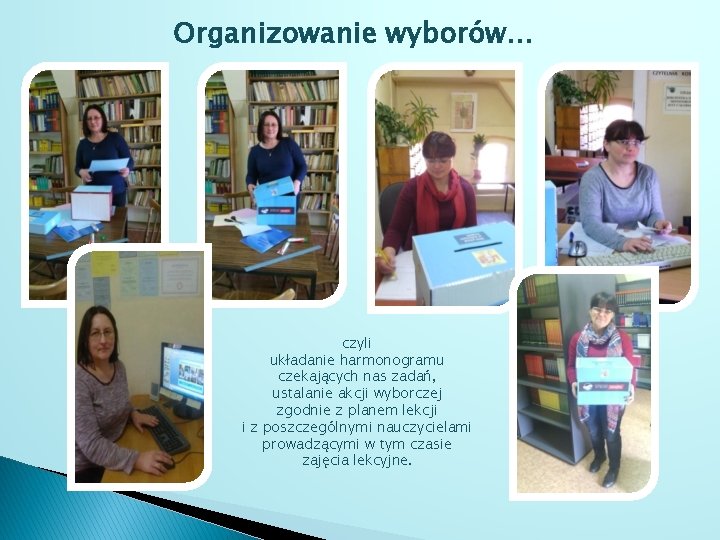 Organizowanie wyborów… czyli układanie harmonogramu czekających nas zadań, ustalanie akcji wyborczej zgodnie z planem